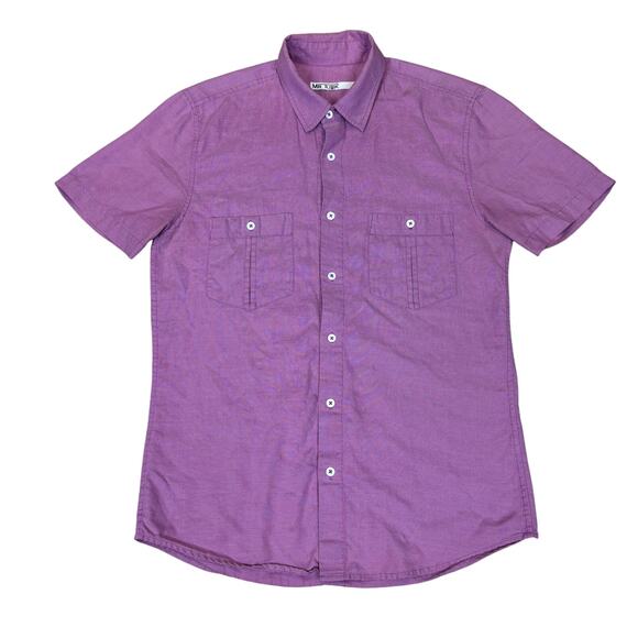 Mr. Turk Button Up Short Sleeve Rayon Shirt Men's Medium - Picture 1 of 10